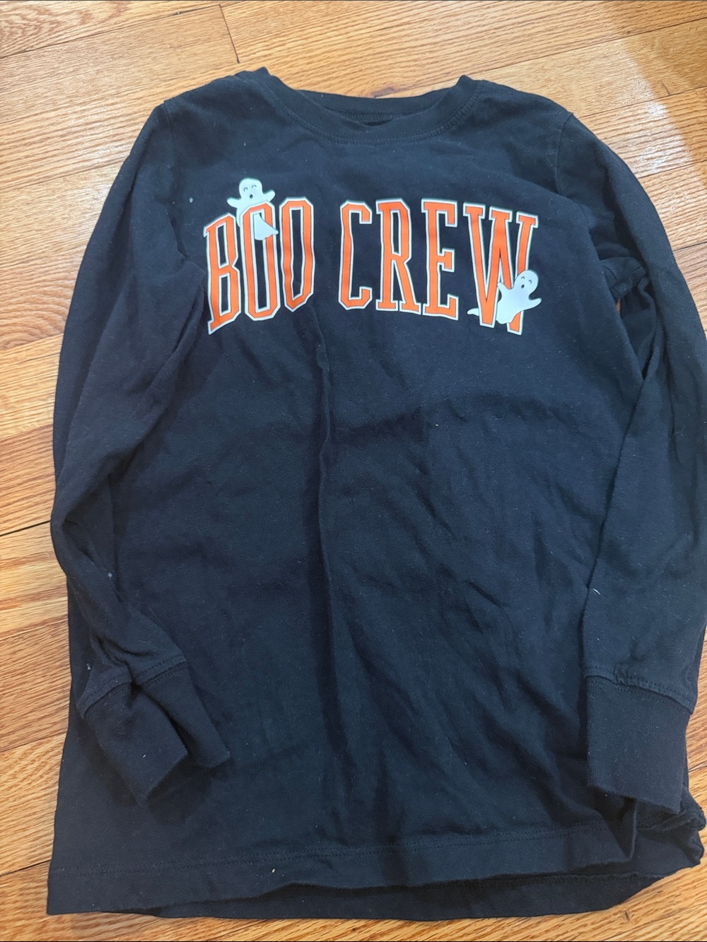 Boys Carter's Halloween BOO CREW Long Sleeve Shirt Size 7